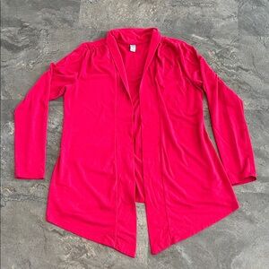 Old Navy Maternity Bright Pink Open Front Cardigan, Layering, Cozy, Fall, Size L